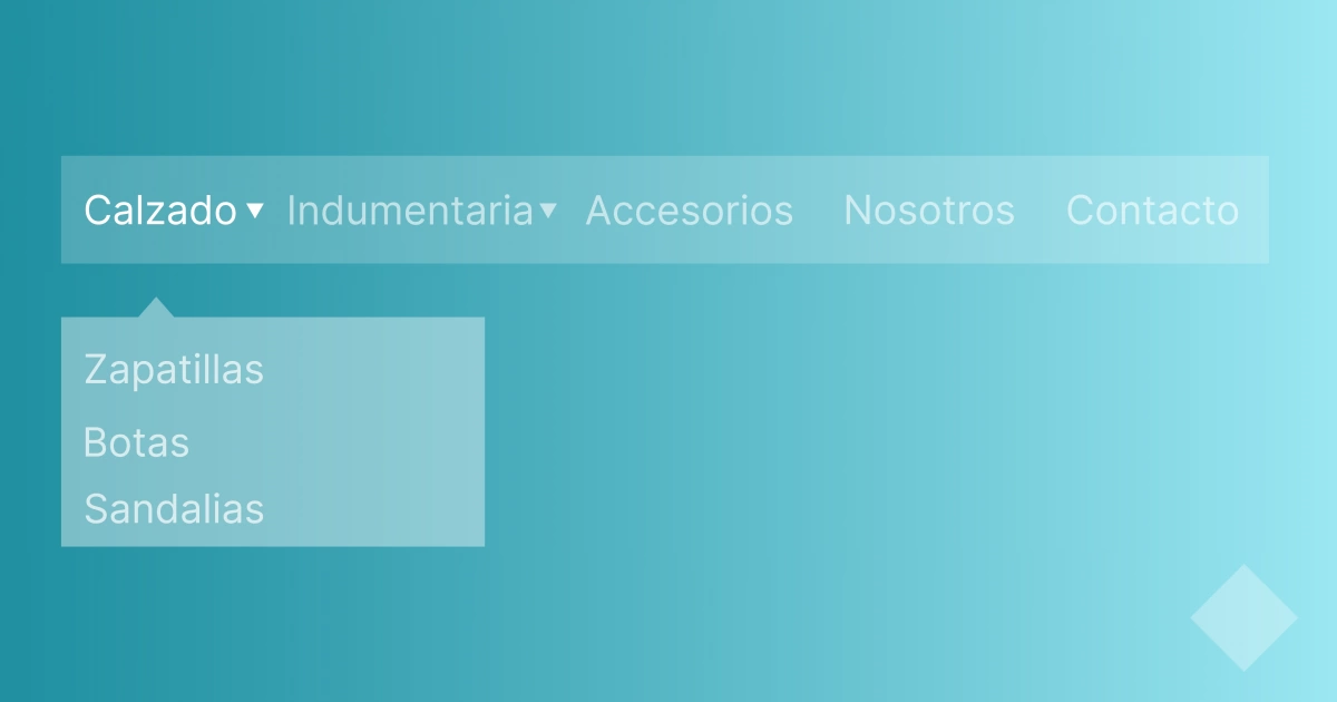 Cómo mostrar el menú desplegable de categorías en tu tienda online