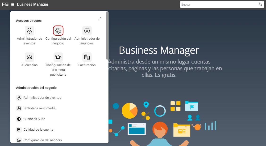 Configuración del negocio